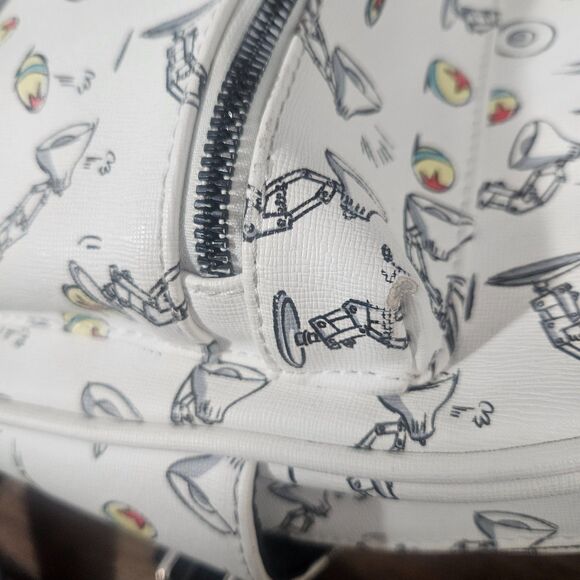Pixar Lamp Mini Backpack - BoxLunch Exclusive White Faux Leather - Picture 8 of 11